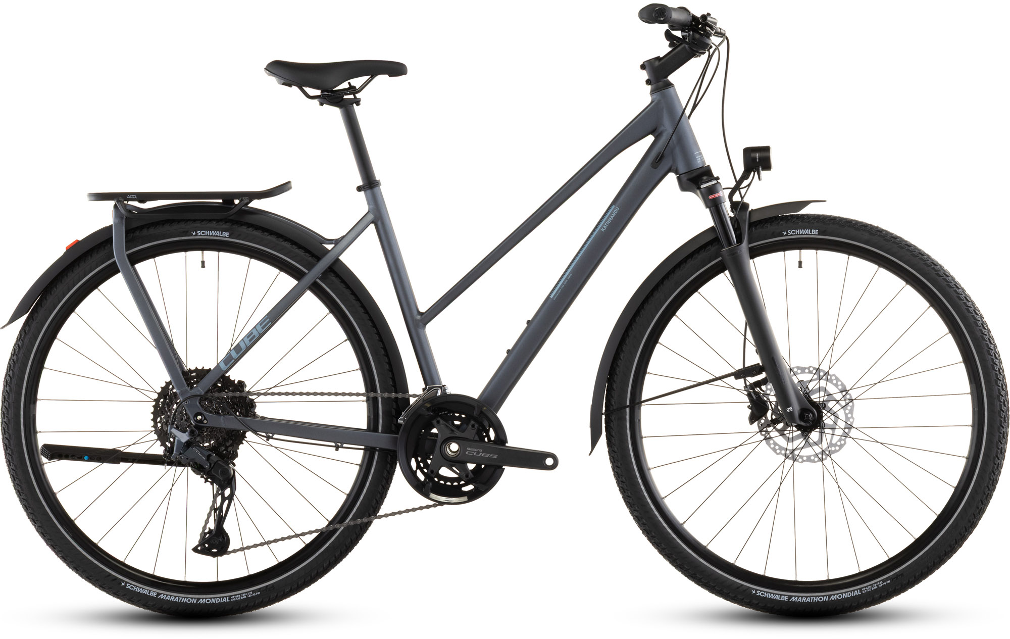 Cube Kathmandu EXC metallicgrey´n´chrome Trapeze